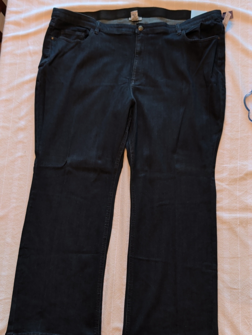 Catherines Dark Denim Boot-Cut Stretch Jeans